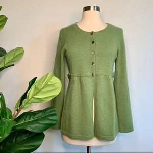 Boden Cashmere Empire Waist Cardigan 
